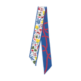 Saturday Silks - SMU Mustangs Skinny Scarf