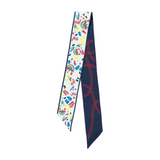 Saturday Silks - Ole Miss Rebels Skinny Scarf