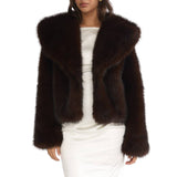 Shawl Faux Fur Jacket