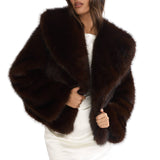 Shawl Faux Fur Jacket