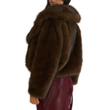 Shawl Faux Fur Jacket