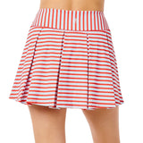 Smooth Sport 14IN Pleated Racquet Skort - Ruby Hatch