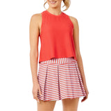 Smooth Sport 14IN Pleated Racquet Skort - Ruby Hatch