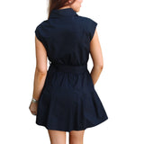 Solid Poplin "Sheridan" Shirt Dress W/Belt