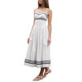 Spaghetti Strap Smocked Midi Dress