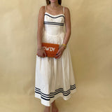 Spaghetti Strap Smocked Midi Dress