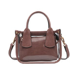 Stacey Clear Satchel w/ Inner Bag - Mauve