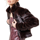 Statement Collared Faux Fur Jacket