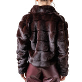 Statement Collared Faux Fur Jacket