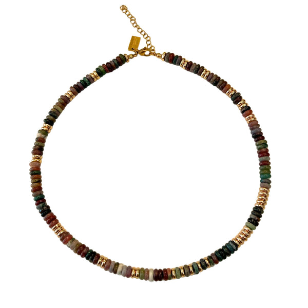 Sunbaked Stone Beaded Necklace
