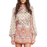 Sunset Mosaic Mini Skort