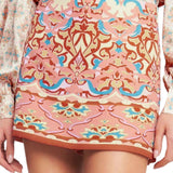 Sunset Mosaic Mini Skort