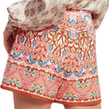 Sunset Mosaic Mini Skort