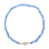 Sweet Stone Beaded Knotted Necklace - Lavender
