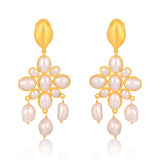 Swept Away Drop Earrings - Pearl