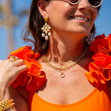Swept Away Drop Earrings - Pearl