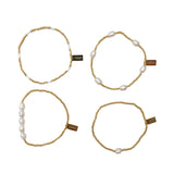 Swept Away Pearl Beaded Bracelet Set