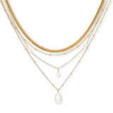 Swept Away Pearl Layered Necklace