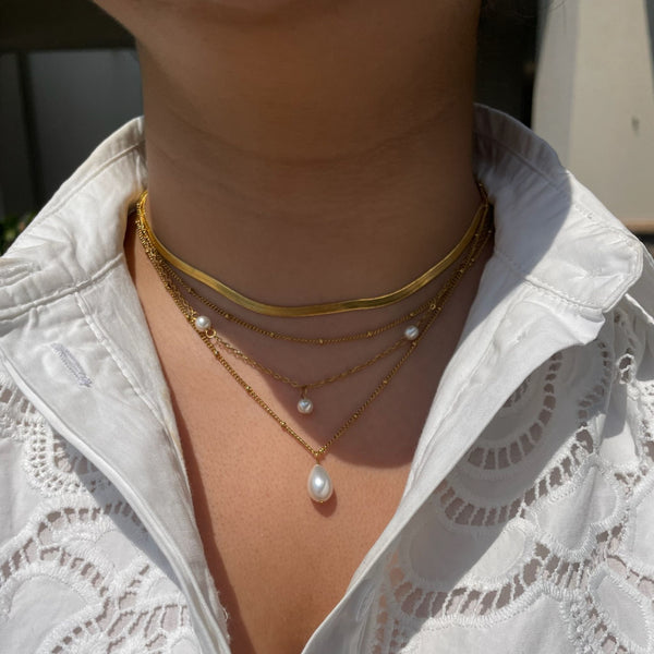 Swept Away Pearl Layered Necklace