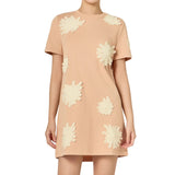 T-Shirt Dress With Flower Details
