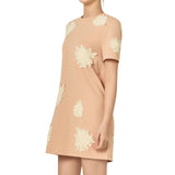 T-Shirt Dress With Flower Details