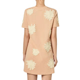 T-Shirt Dress With Flower Details