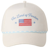 The Land of Freedom Flag Embroidered Trucker Hat