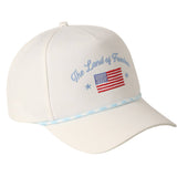 The Land of Freedom Flag Embroidered Trucker Hat