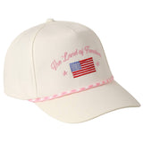 The Land of Freedom Flag Embroidered Trucker Hat