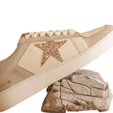 The Liberty Beige Glitter Star Sneaker