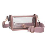 Transparent Rectangle Flap Crossbody Bag