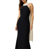 Verdure Halter Maxi Dress