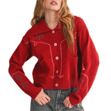 Western Design Sweater Cardigan