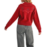 Western Design Sweater Cardigan