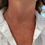 Whitney Diamond Lariat Necklace