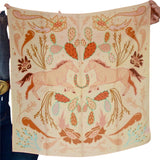 Wild Horse Prairies in Peach Cowgirl Scarf
