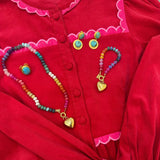 Wild at Heart Knotted Multicolor Beaded Necklace