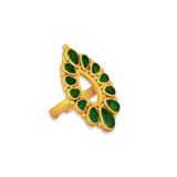 Zion Ring - Green Strawberry Quartz