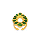 Zion Ring - Green Strawberry Quartz