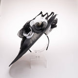 Large Sinamay Saucer with Two-Tone Flower Fascinator