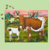 Longhorns Cows 500 Piece Puzzle