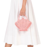 Shelly Rattan Bag - Pink