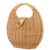 Kava Rattan Straw Bag - Dark Natural