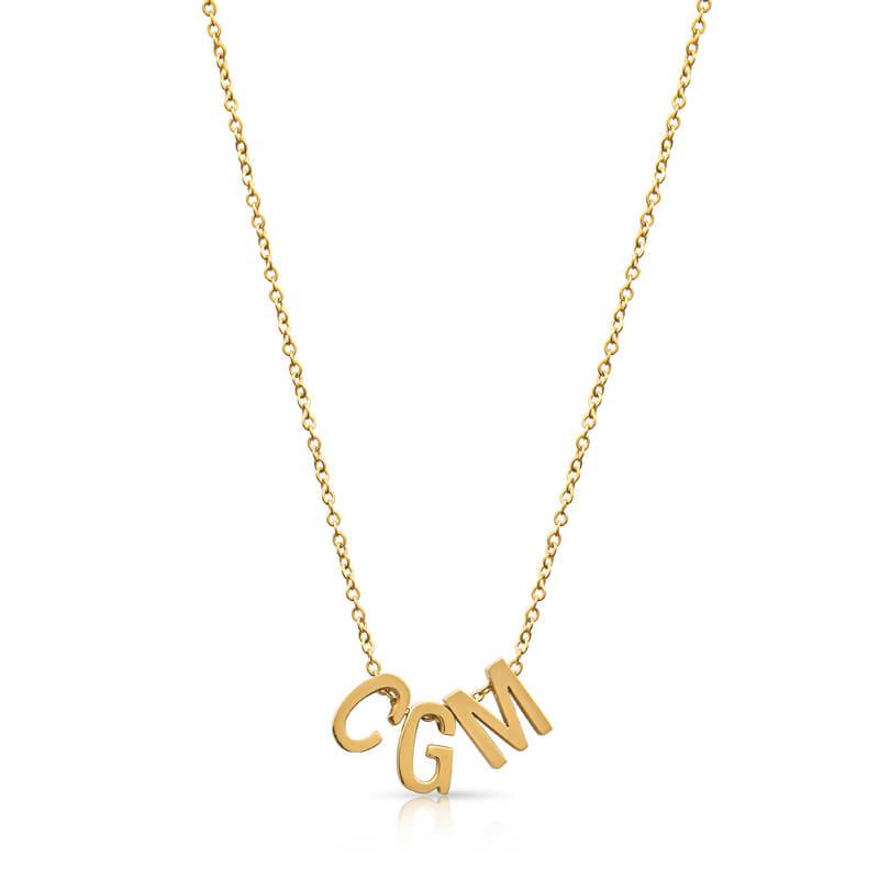 Custom Dainty Initial Tag Necklace – Sami Jewels