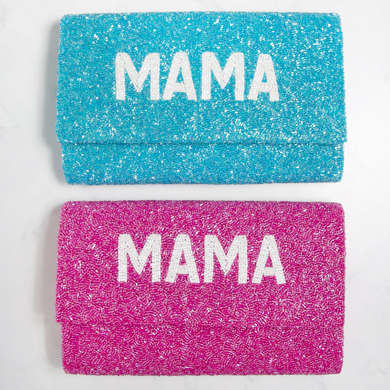 Mama Fully Beaded Clutch