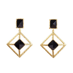 Milox Earring - Black Onyx