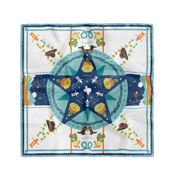 2023 Houston Rodeo Scarf - Saturday Silks x Christina Greene