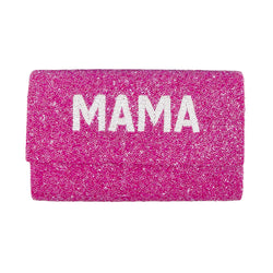 Mama Fully Beaded Clutch