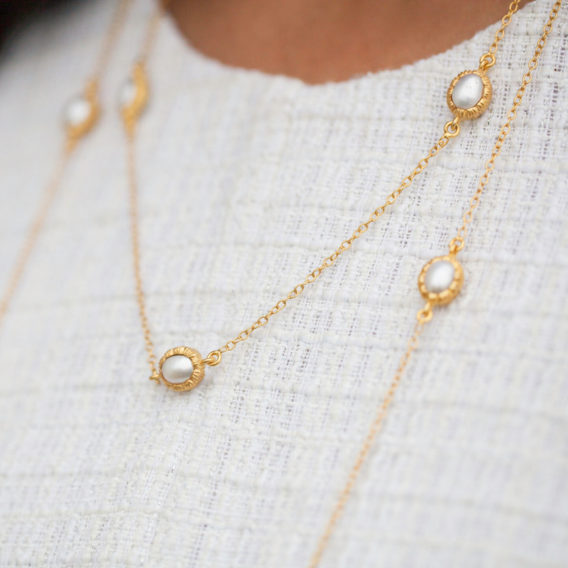 Elizabeth Necklace - Pearl