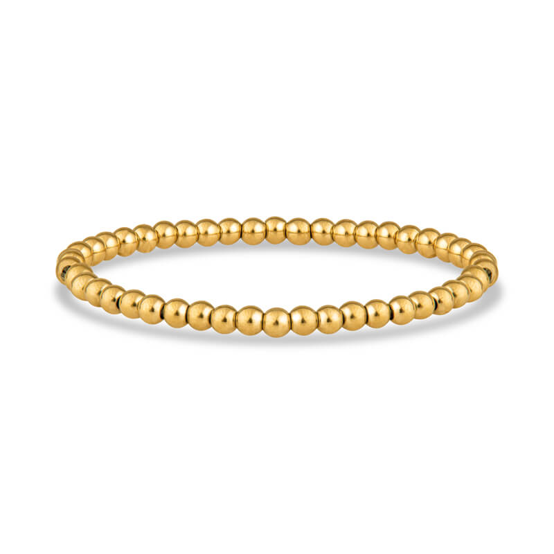 SISGEM 9 ct Women's Gold Bead Bracelet, Solid India | Ubuy